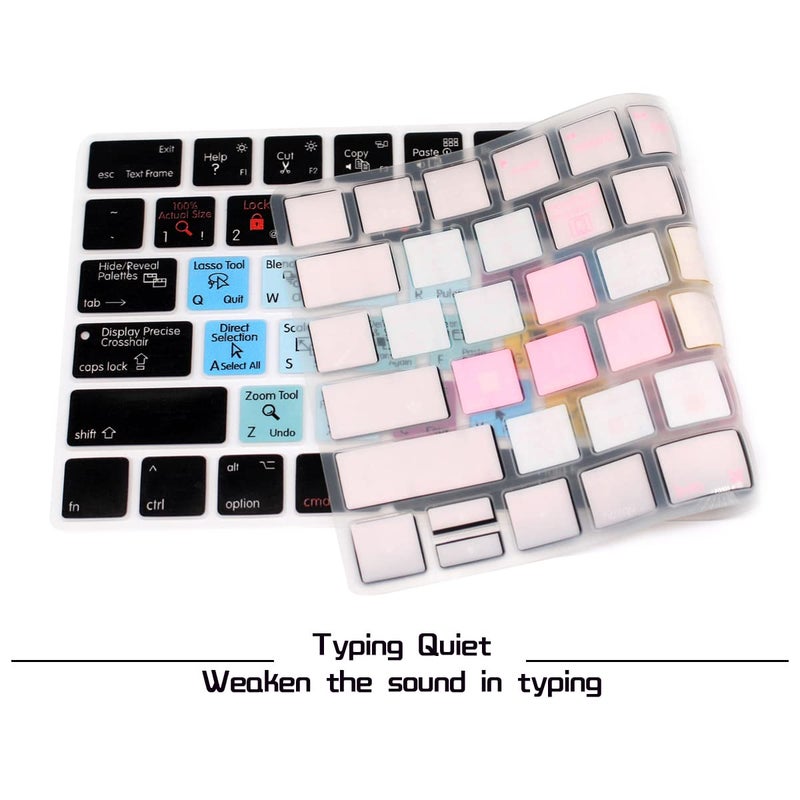 HRH Silicone Keyboard Cover Skin for Magic Wireless Keyboard MLA22LL/A (A1644,2015 Released) USA Layout,Black - Image 3